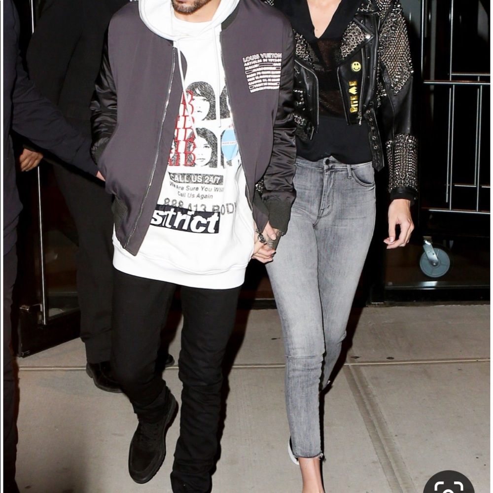 Found:) the looker ankle gray high rise mother